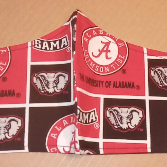 Roll Tide Reversible Face Mask - Picture 2 of 3
